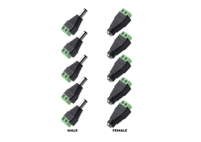 DC Barrel jack male and female